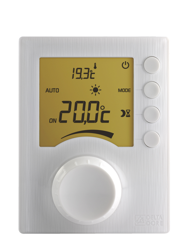 Tybox 5300 Thermostat d'ambiance radio pour systeme reversible-non